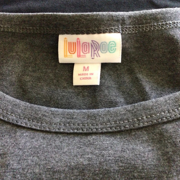 LuLaRoe Julia Black and Gray Striped Dress NWT - Size Medium - Picture 7 of 9